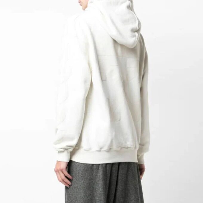 Off-White Hooded Cotton Sweater White