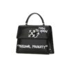 Off-White Jitney 1.4 Arrows Graffiti Printing Single-Shoulder Bag Black