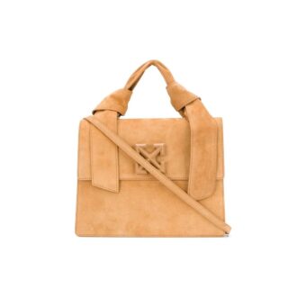 Off-White Jitney Suede Messenger Bag Yellow