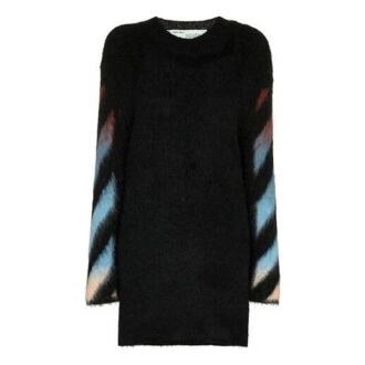 Off-White Knit Printing Black Dress
