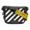 Off-White Leather 20 Binder Clip Single-Shoulder Bag Small Black