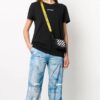Off-White Leather 20 Binder Clip Single-Shoulder Bag Small Black