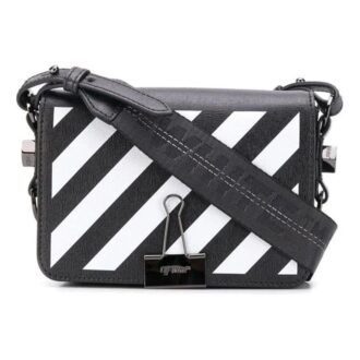 Off-White Leather shoulder bag Black/White