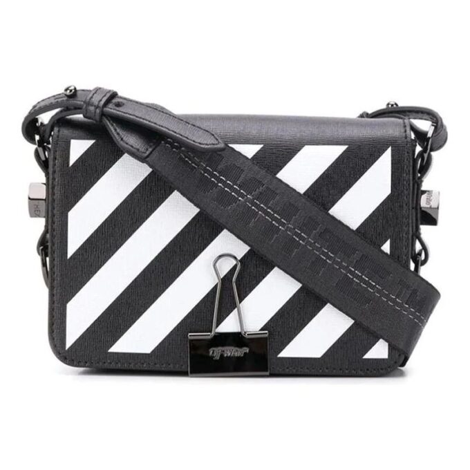 Off-White Leather shoulder bag Black/White