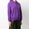 Off-White Leaves Arrow Drawstring Hood Purple Hoodie