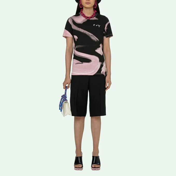 Off-White Liquid Melt Casual Tee “Nude White”
