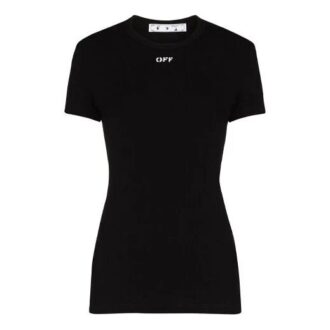Off-White logo Applique Fitting Tee Black