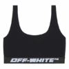 Off-White Logo Band Sports Bra Top “Black”