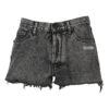 Off-White Logo Denim Black Shorts