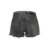 Off-White Logo Denim Black Shorts