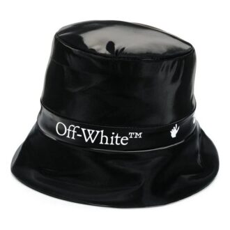 Off-White Logo Fisherman’ s Hat Black Off-White Logo Fisherman’ s Hat Black