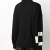 Off-White logo Knitted Sweater Black