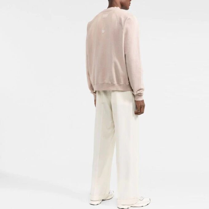 Off-White Logo-Print Cotton Sweatshirt “Pink”