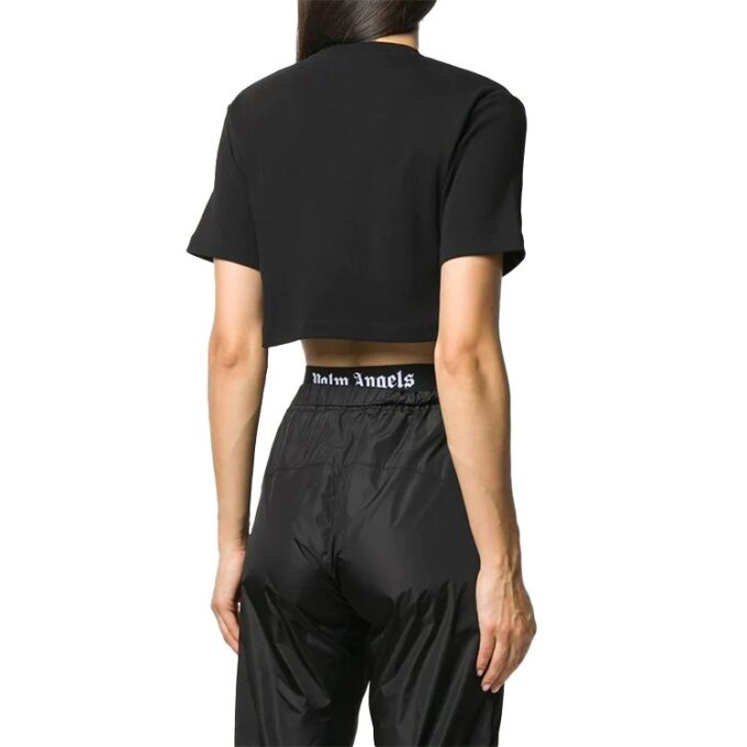 Off-White Logo Print Cropped Short Sleeve