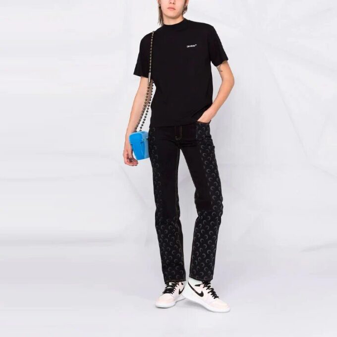 Off-White Logo-Print Diag T-shirt “Black”
