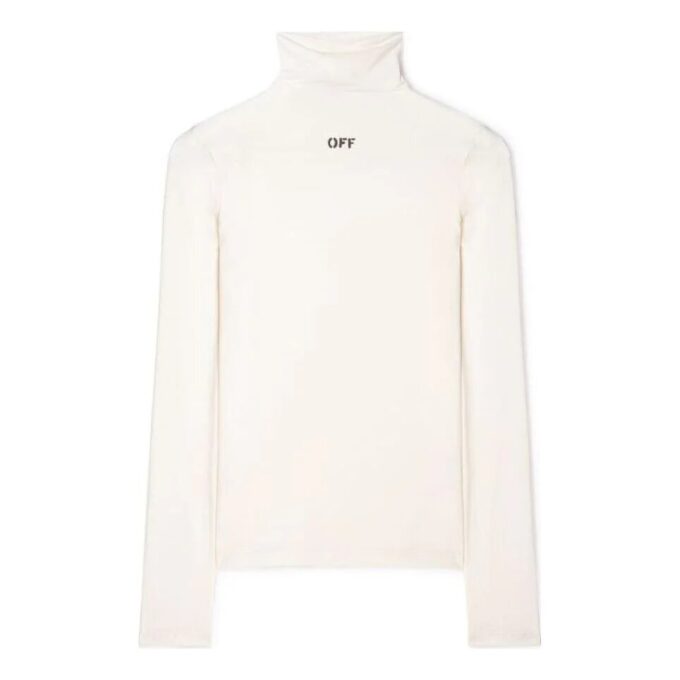 Off-White Logo-Print Second-Skin Top “White”