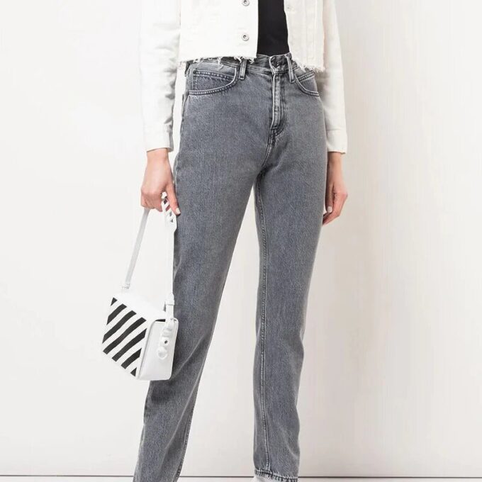 Off-White logo Shoulder Bag Black White