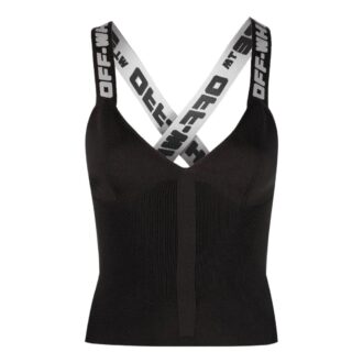 Off-White Logo-Strap Vest Top “Black”