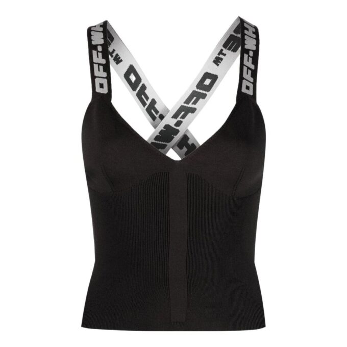 Off-White Logo-Strap Vest Top “Black”