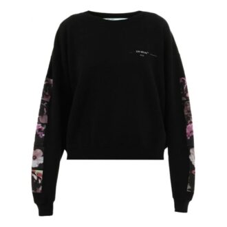 Off-White Loose Flowers Printing Black