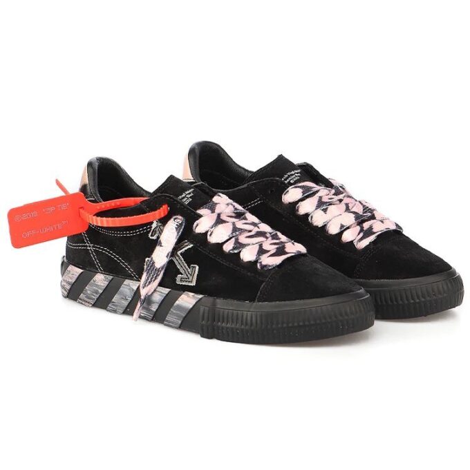 Off-White Low-Top Sports Shoes Black/Pink