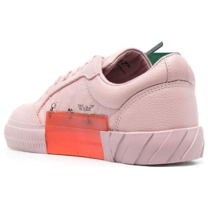 Off White Low Vulcanized Roze “Pink Green”