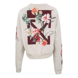 Off-White Luxury Fashion Sweatshirt “Cream White” Off-White Luxury Fashion Sweatshirt “Cream White”