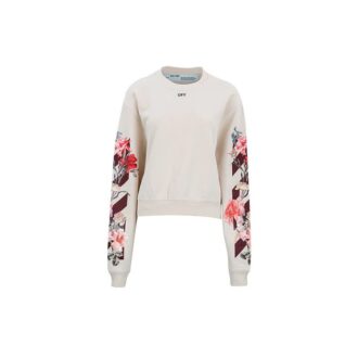 Off-White Luxury Fashion Sweatshirt “Cream White” Off-White Luxury Fashion Sweatshirt “Cream White”