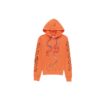 Off-White Men’ s Abstract Arrows Slim Arrow Washed Distress Geometry Embroidered Orange