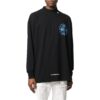 Off-White Men’ s Alphabet 3D Pattern Printing Long Sleeves Black T-Shirt