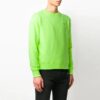 Off-White Men’ s Alphabet logo Pattern Long Sleeves Loose Fit Green