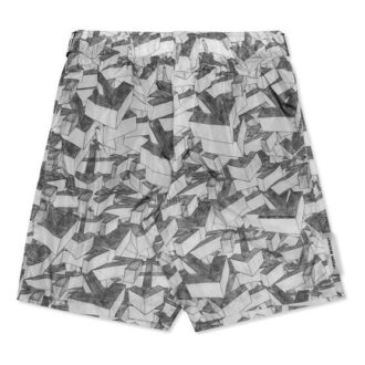 Off-White Men’ s Arrow Pattern Swim Shorts Gray