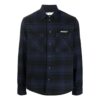 Off-White Men’ s Arrows Plaid Flannel Blue Shirt