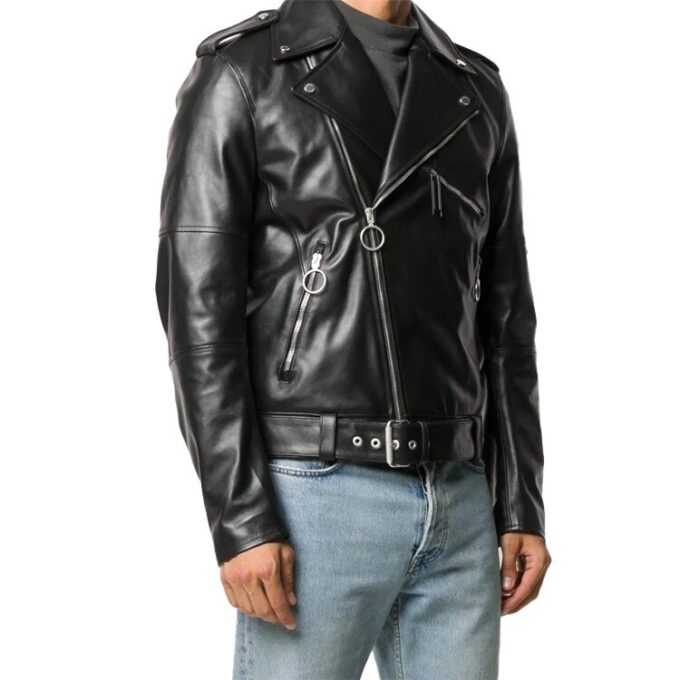 Off-White Men’ s Asymmetric Black Jacket