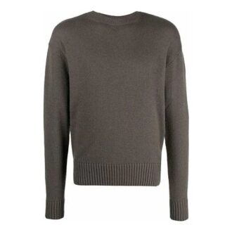 Off-White Men’ s Basic Pullover Wool Sweater Loose Fit Brown