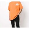 Off-White Men’ s Bronzing Arrow Rubber Strap Patch Short Sleeve T-Shirt