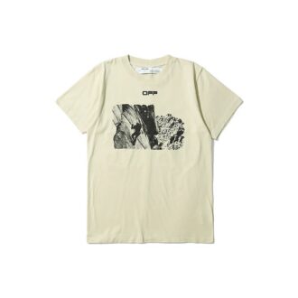 Off-White Men’ s C/O VIRGIL ABLOH Arrow Short Sleeve Version Creamy White T-Shirt Off-White Men’ s C/O VIRGIL ABLOH Arrow Short Sleeve Version Creamy White T-Shirt