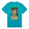 Off-White Men’ s C/O VIRGIL ABLOH Skeleton Painting Short Sleeve Loose Fit Blue T-Shirt