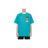 Off-White Men’ s C/O VIRGIL ABLOH Skeleton Painting Short Sleeve Loose Fit Blue T-Shirt