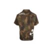 Off-White Men’ s Camouflage Printing Short Sleeve Green Shirt