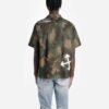 Off-White Men’ s Camouflage Printing Short Sleeve Green Shirt