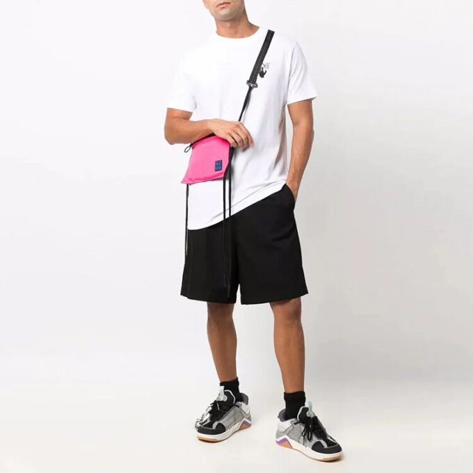 Off-White Men’ s Caravaggio Arrow Solid Color Short Sleeve White T-Shirt