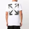 Off-White Men’ s Caravaggio Arrow Solid Color Short Sleeve White T-Shirt