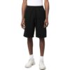 Off-White Men’ s Caravaggio Logo Printing Solid Color Sports Shorts Black