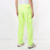 Off-White Men’ s Cargo Pocket Elastic Waistband Sports Pants/Trousers/Joggers Fluorescent Green