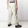 Off-White Men’ s Casual Long Pants/Trousers Loose Fit Beige