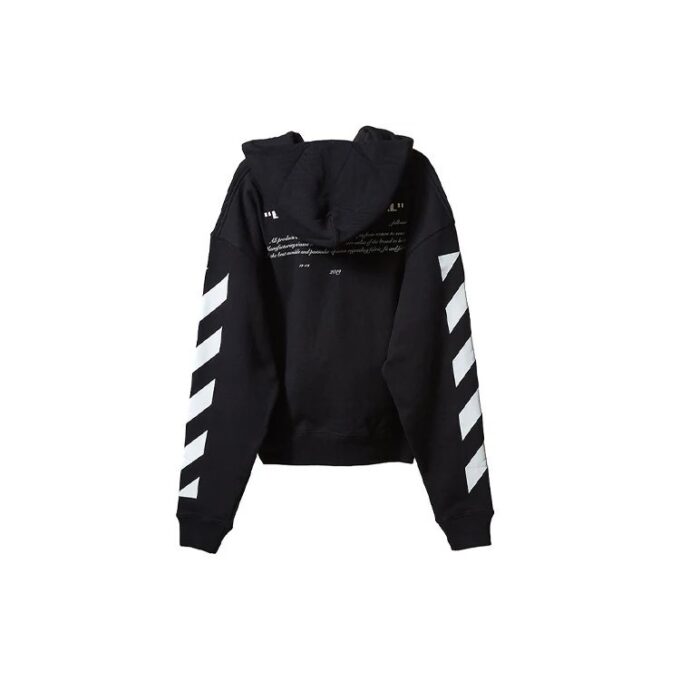 Off-White Men’ s Character Printing Long Sleeves Black