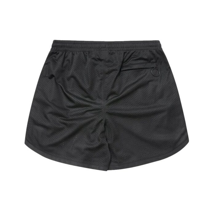 Off-White Men’ s CO VIRGIL ABLOH Rubber Strap Mesh Casual Shorts Black