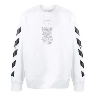 Off-White Men’ s Cotton Arrow Sports White Off-White Men’ s Cotton Arrow Sports White