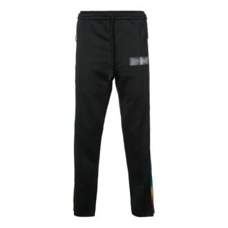 Off-White Men’ s Drawstring Waist Side Stripe Drawstring Casual Pants/Trousers Loose Fit Black Off-White Men’ s Drawstring Waist Side Stripe Drawstring Casual Pants/Trousers Loose Fit Black